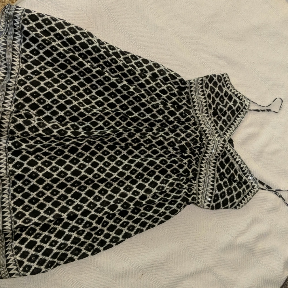 Black and grey dress